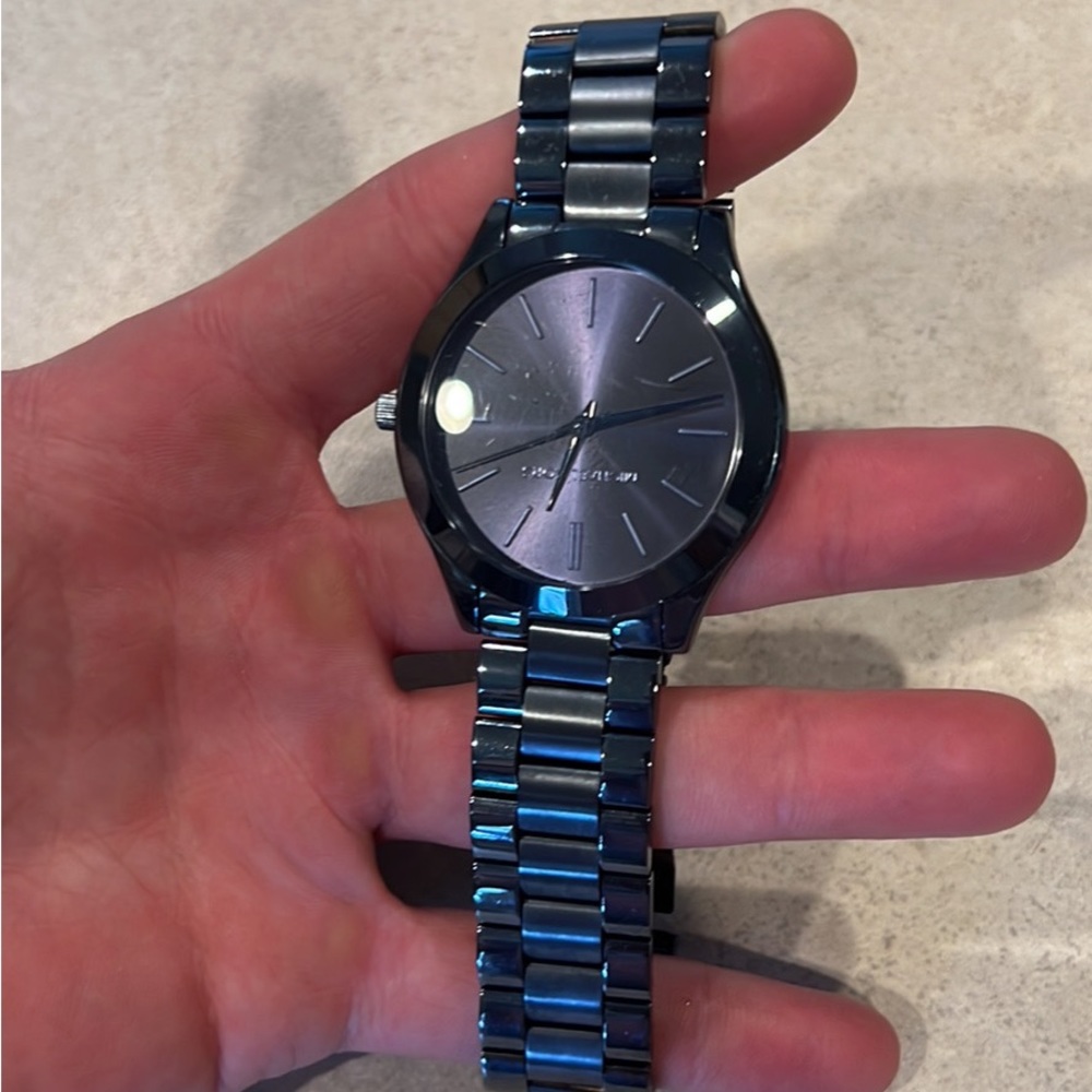 Michael Kors Metallic Navy Blue Men’s Watch